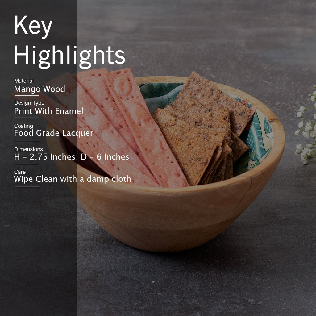 Elysian Tropical Mango Wood Bowl Set of 4