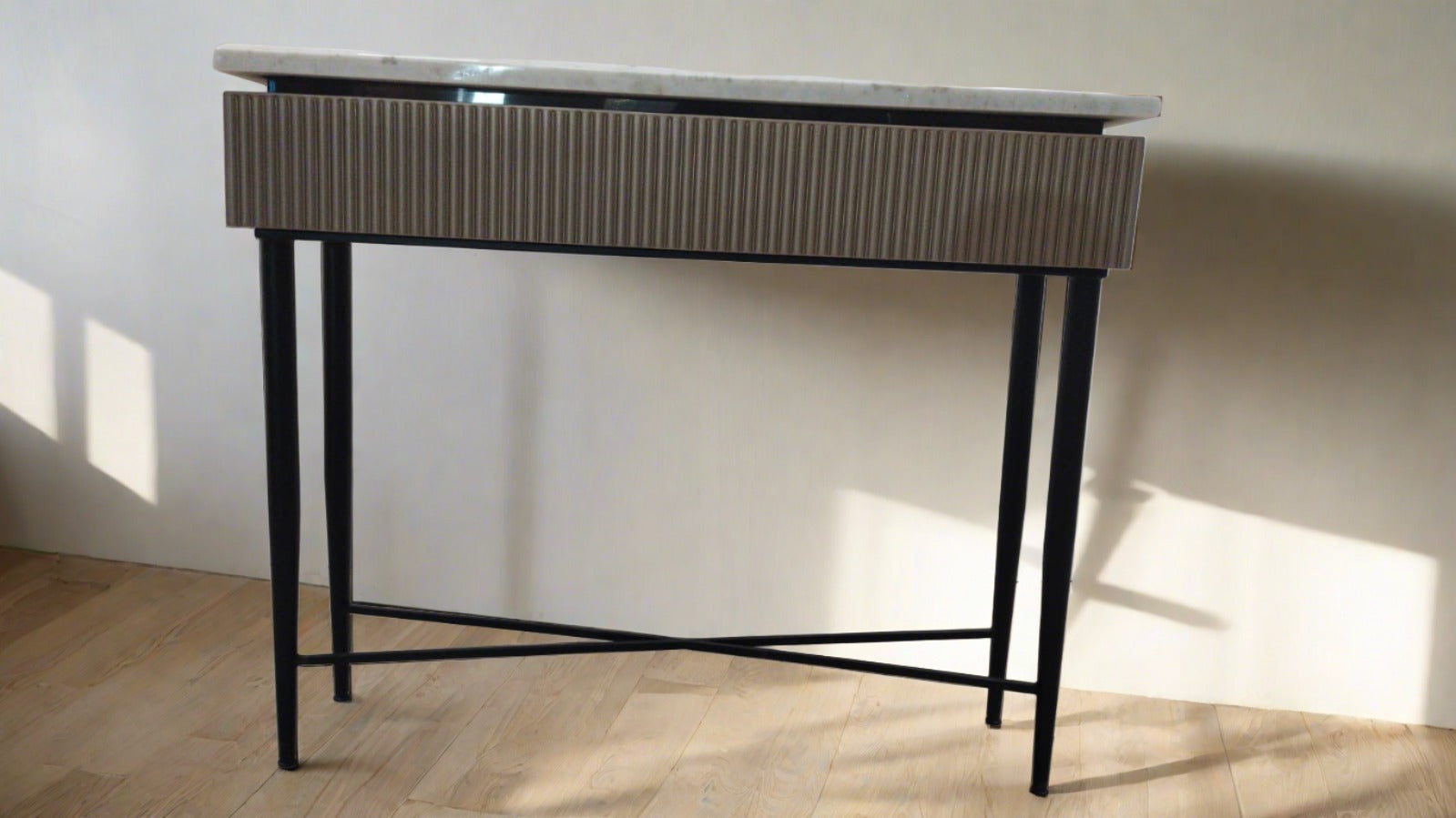 Perini Marble Top Entry Console