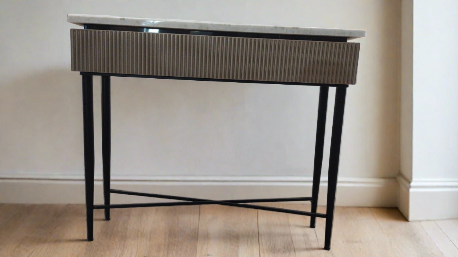 Perini Marble Top Entry Console