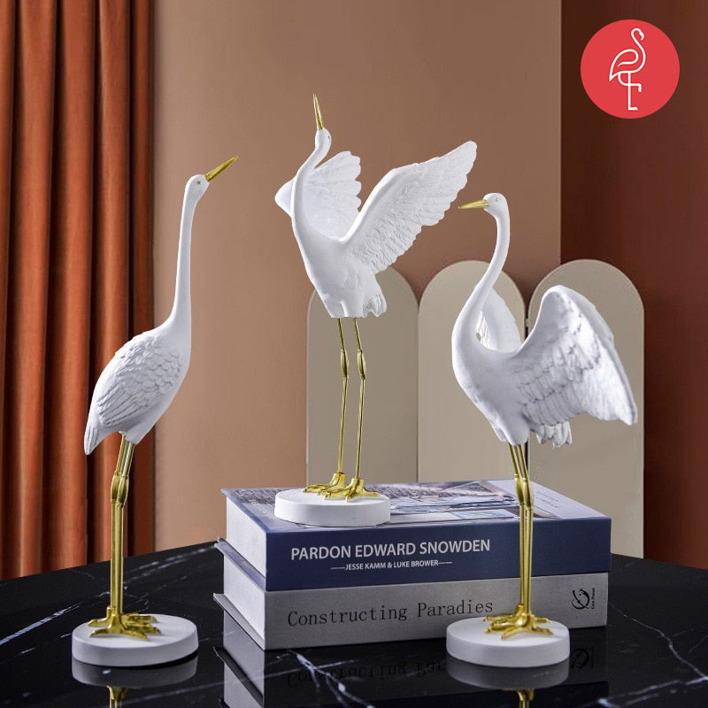 Modern Crane Decoration Figurines Home
