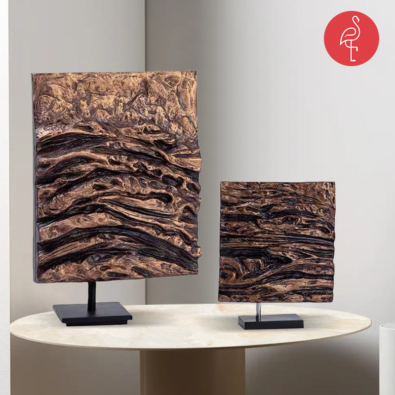 Regal Wood Waved Art Piece