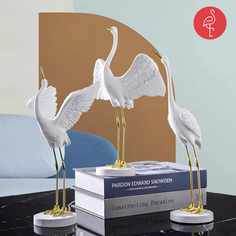 Modern Crane Decoration Figurines Home