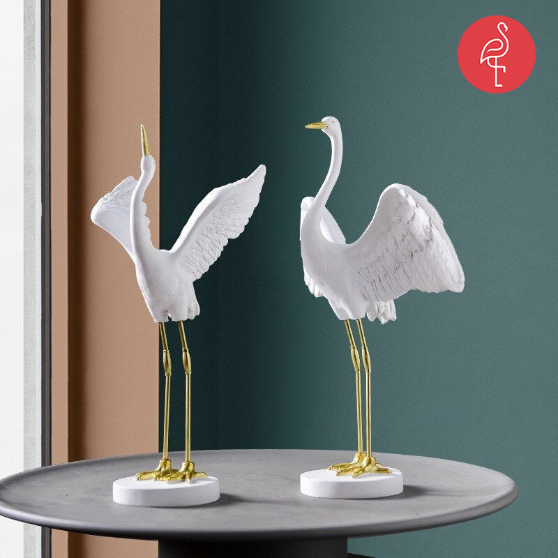 Modern Crane Decoration Figurines Home