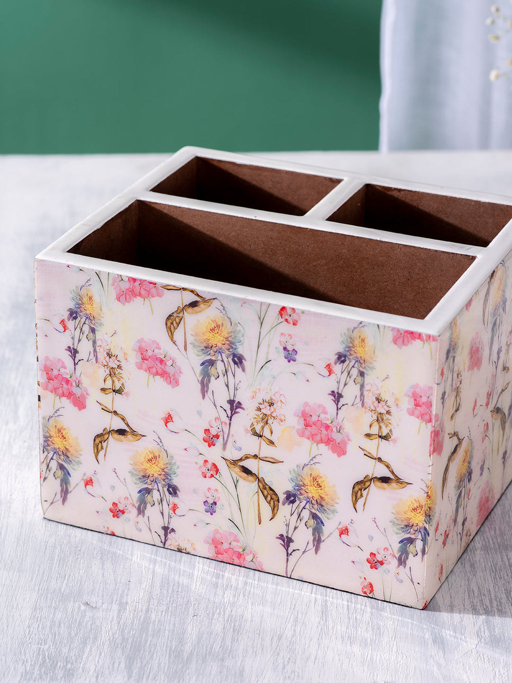 Allure Botanic MDF Enamel Cutlery Holder
