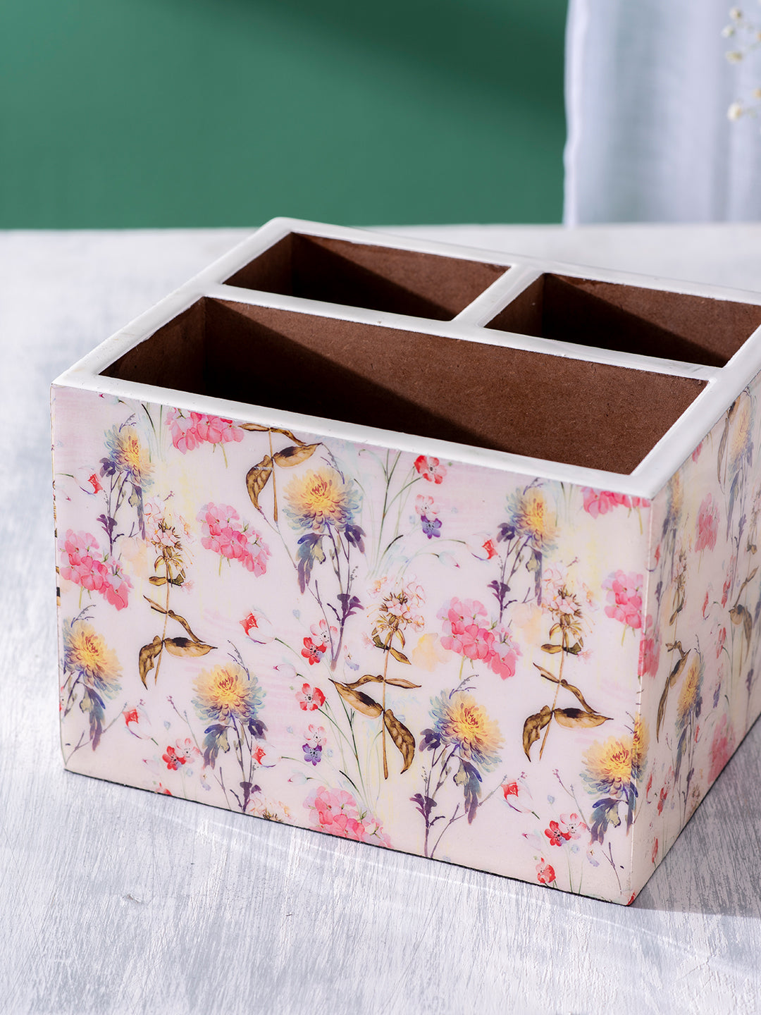 Allure Botanic MDF Enamel Cutlery Holder