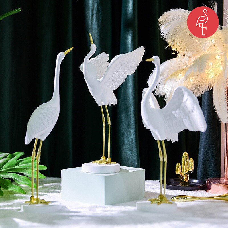 Modern Crane Decoration Figurines Home