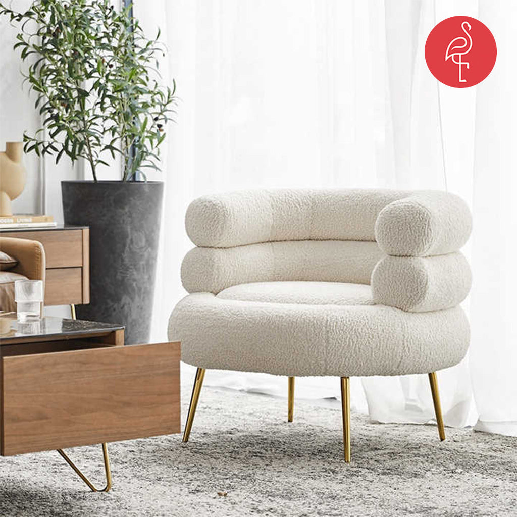 Maria Sleek Artsy Accent Chair