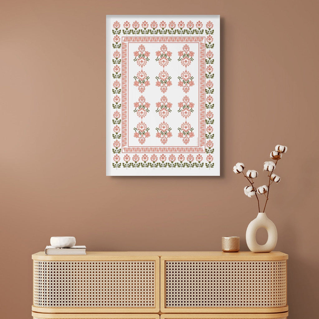 A Royal Welcome in Orange Splendor Wall Painting