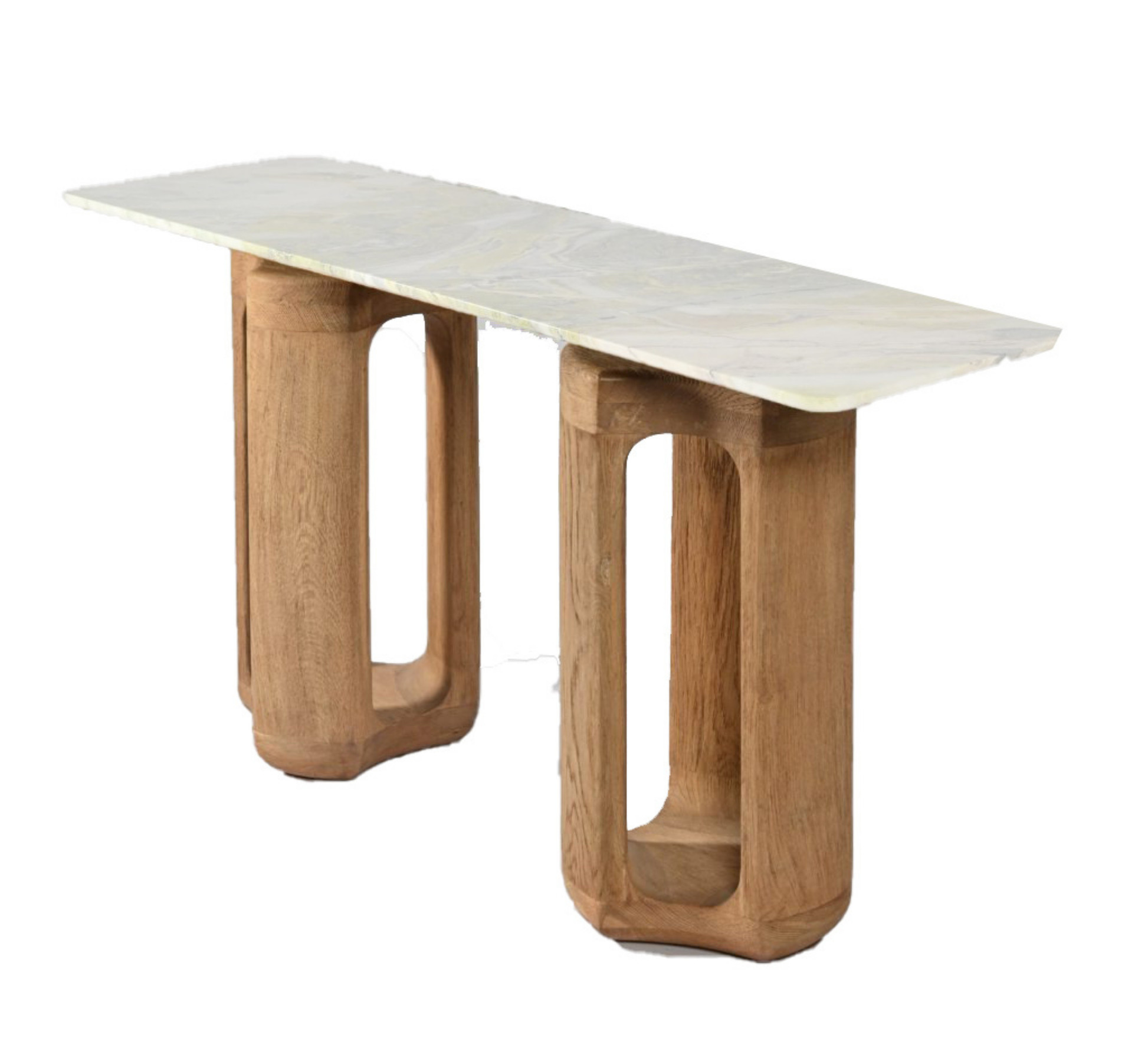 Leila Marble-Top Console Table