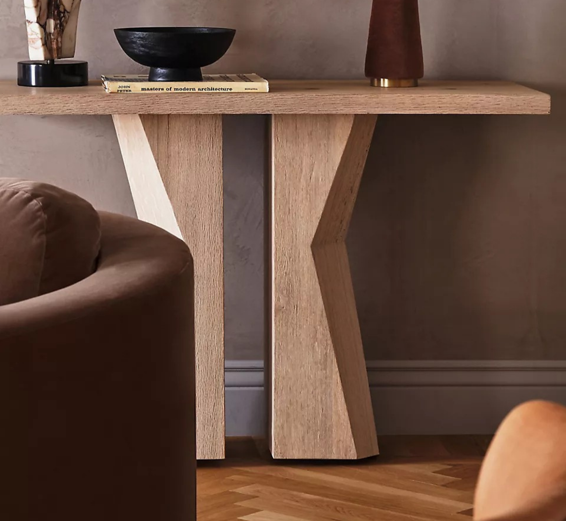 Acute Wooden Console Table