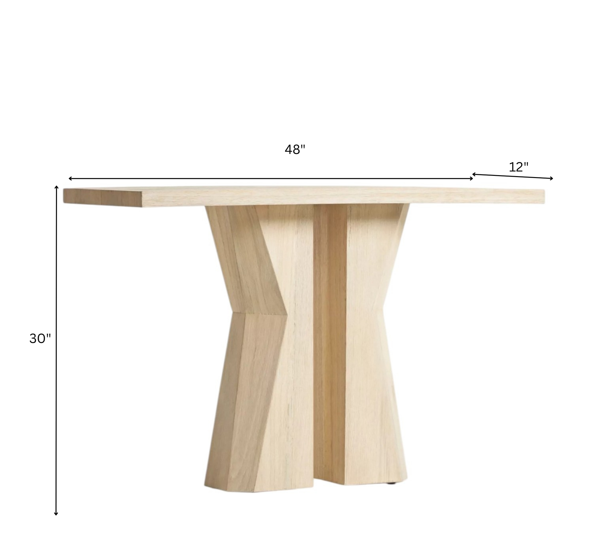 Acute Wooden Console Table