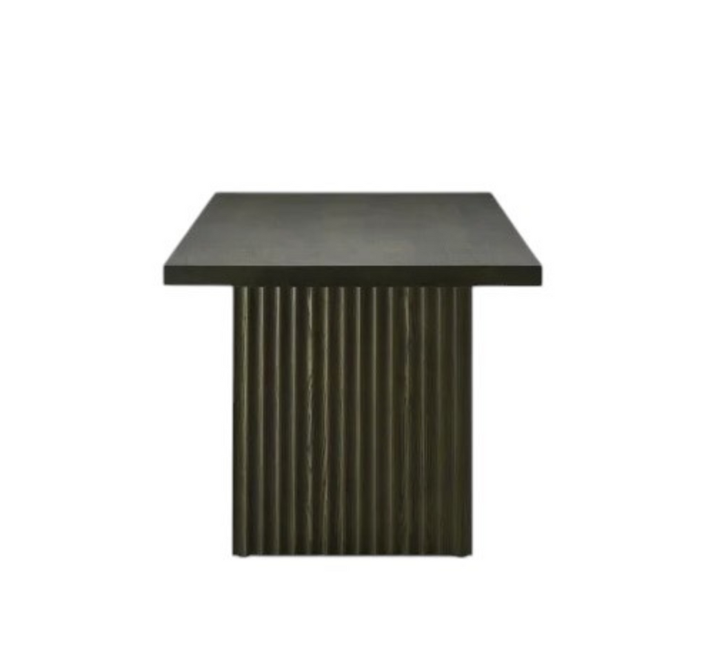 Flute Wooden Dining Table Set