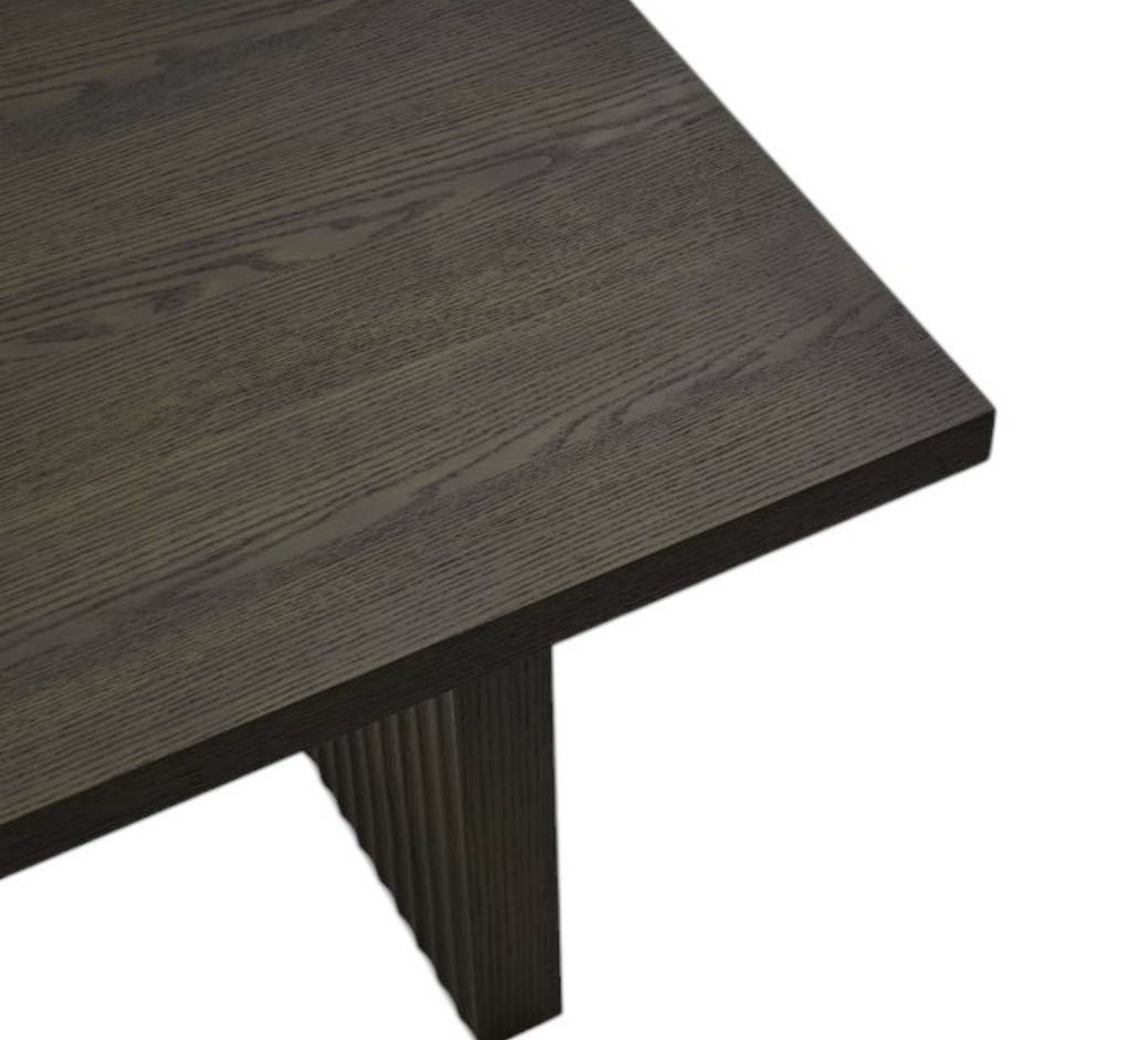 Flute Wooden Dining Table Set