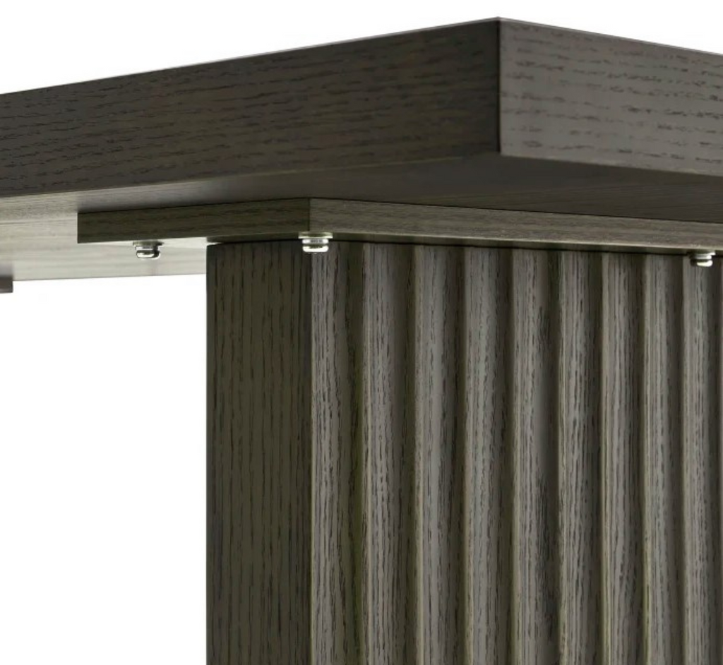 Flute Wooden Dining Table Set