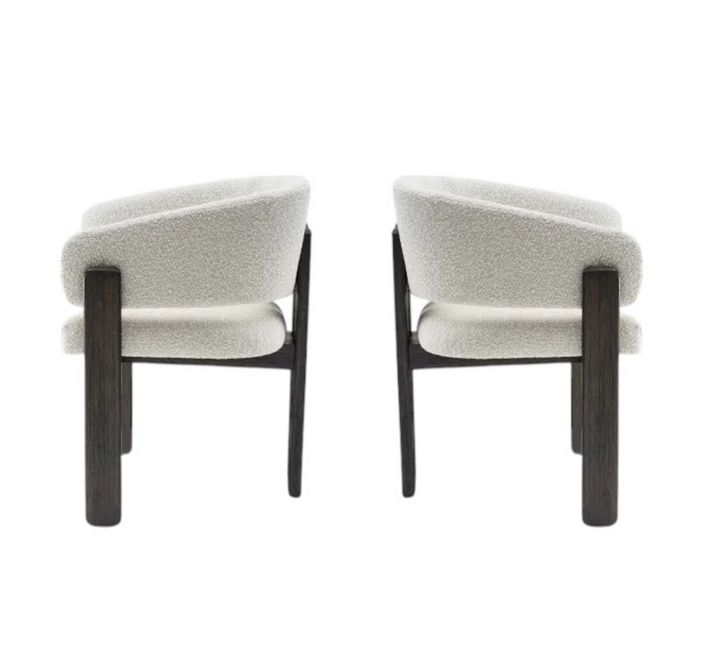 Flute Wooden Dining Table Set