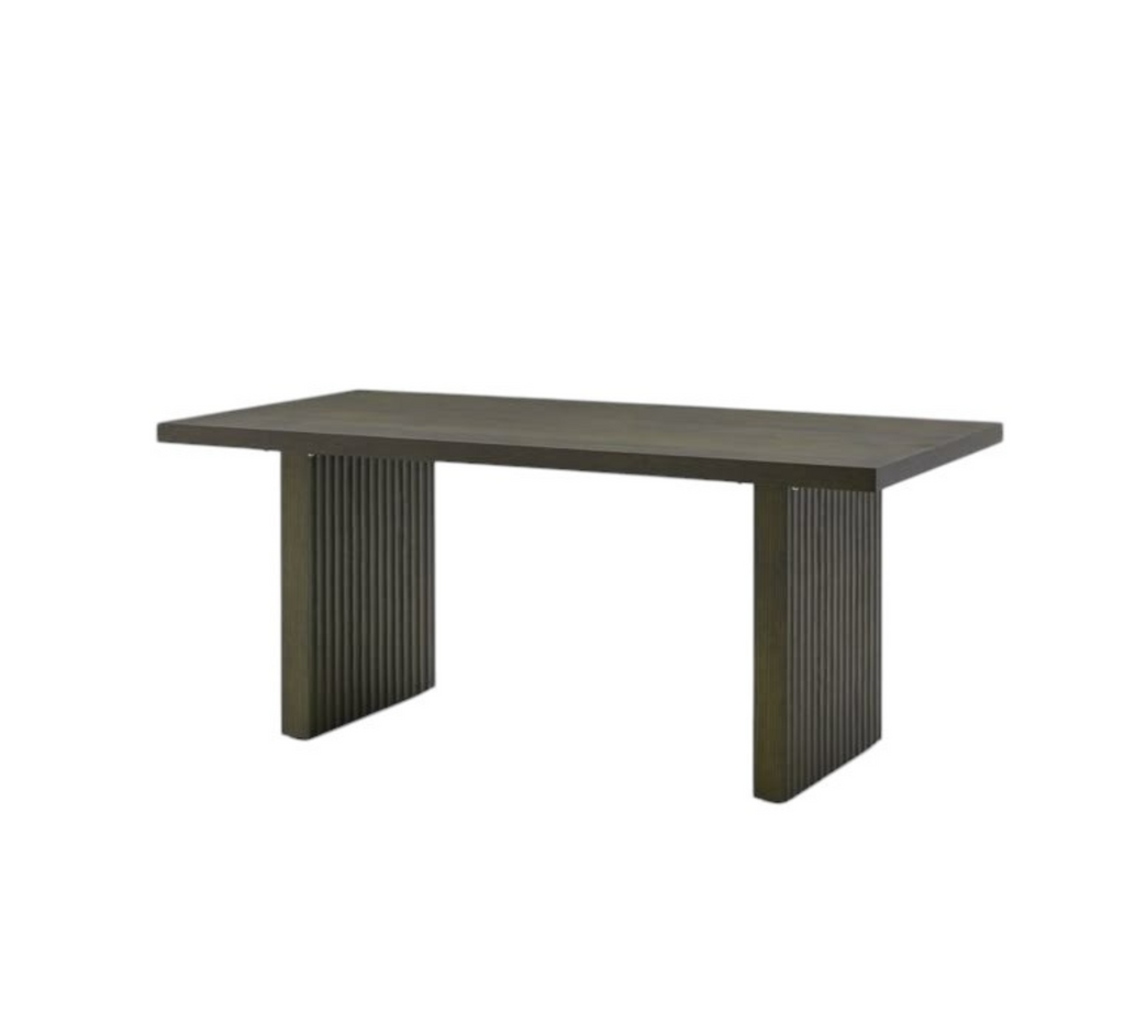 Flute Wooden Dining Table Set