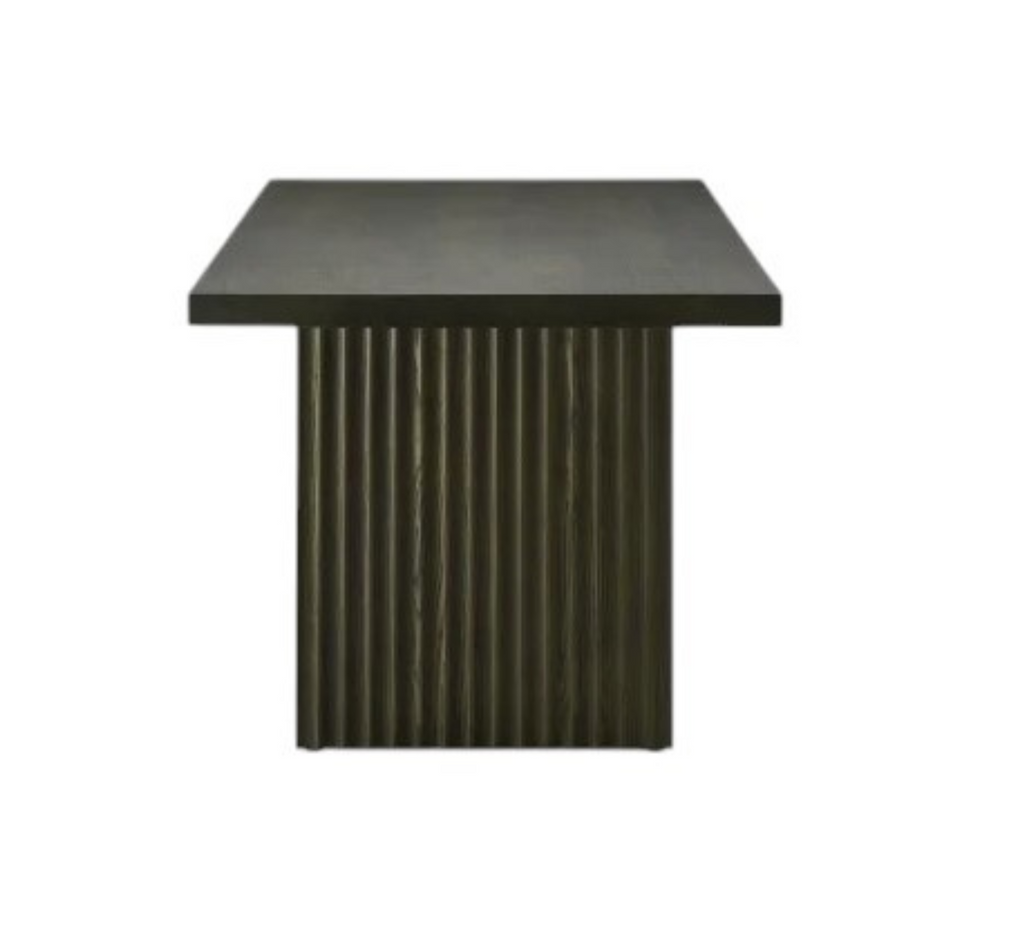 Flute Wooden Dining Table Set