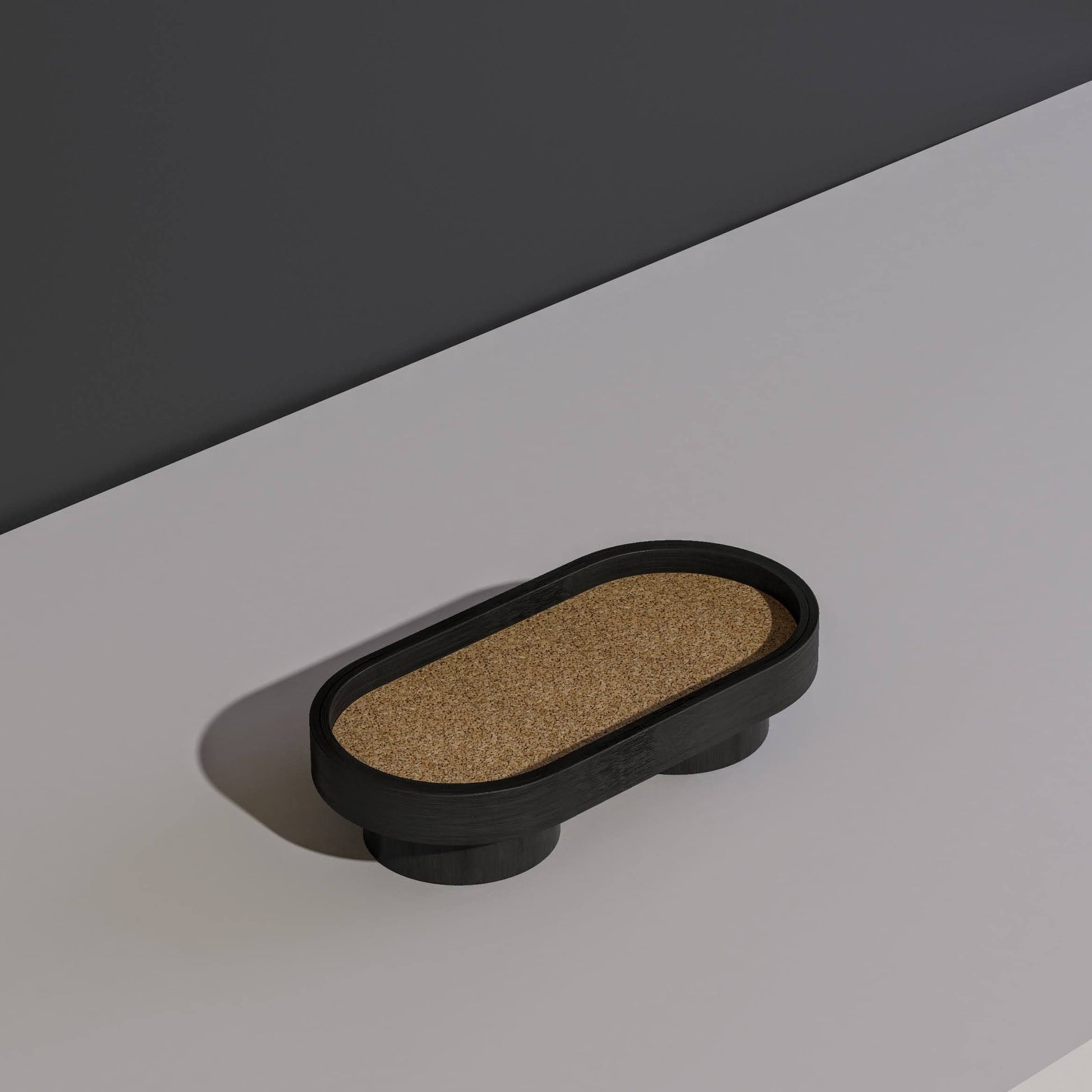 Podium Oval Tray S (Black)