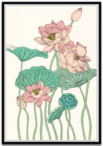 Botanical Gloriosa Lotus I