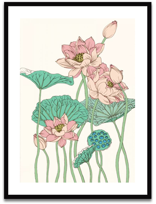 Botanical Gloriosa Lotus I