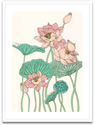 Botanical Gloriosa Lotus I