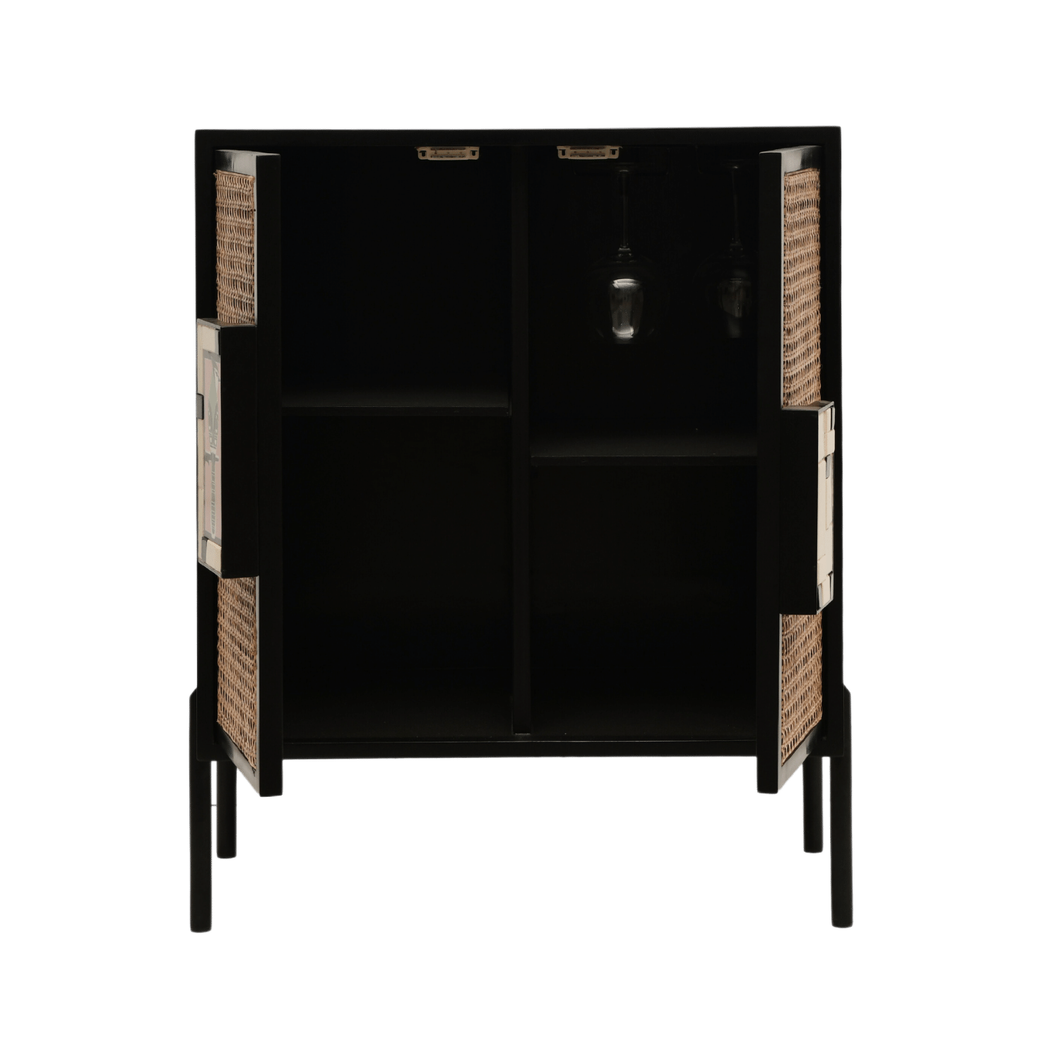 Gobleto Cane  Bar Cabinet
