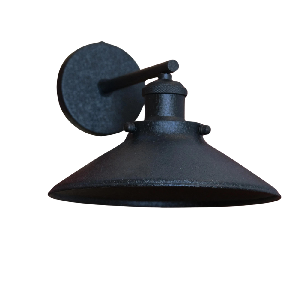 Nordic Conical Textured Leatherette Wall Sconce