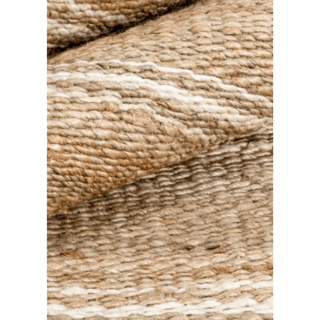 Hemp Hand Woven Rug _ Earth Stripes