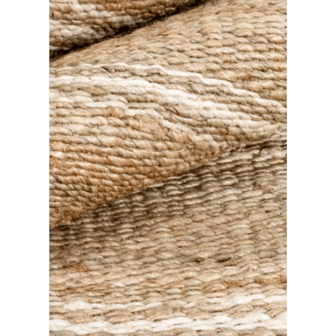 Hemp Hand Woven Rug _ Earth Stripes