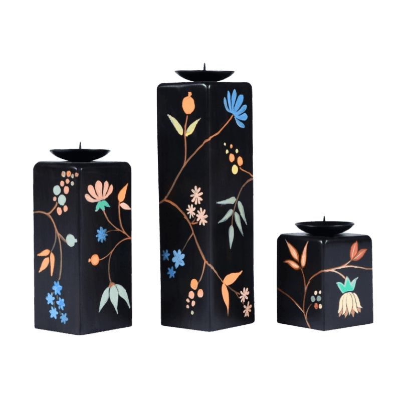 Black Beauty Candle Holder