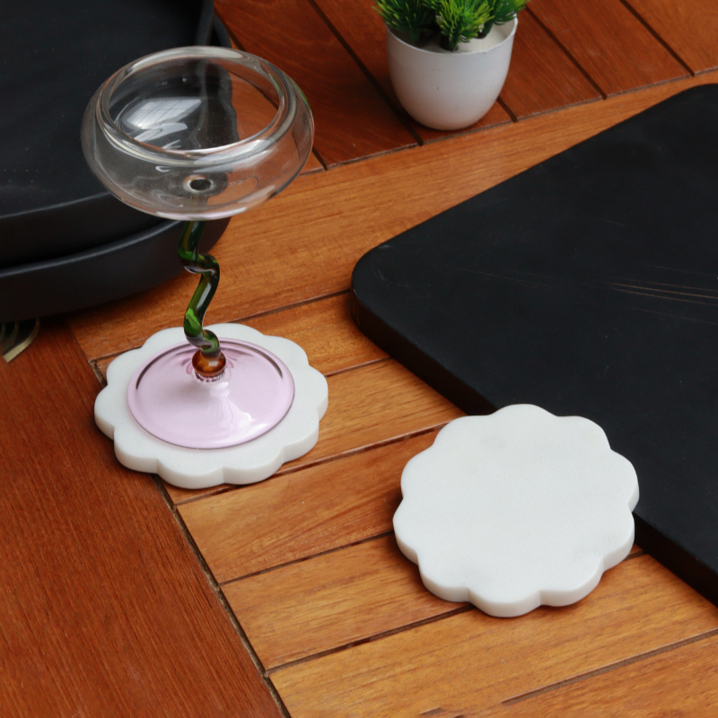 Scallop Marble Coasters