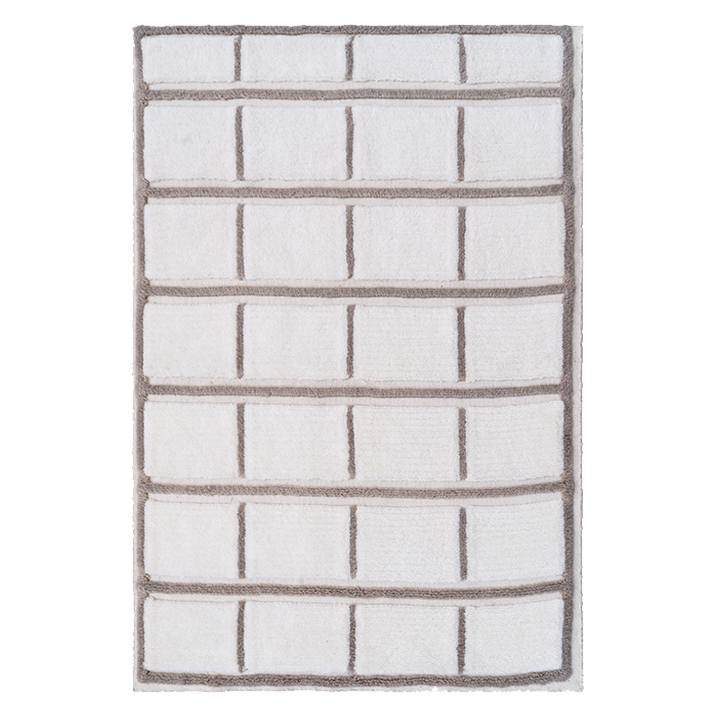 Crimson Hand-Tufted Wool Rug