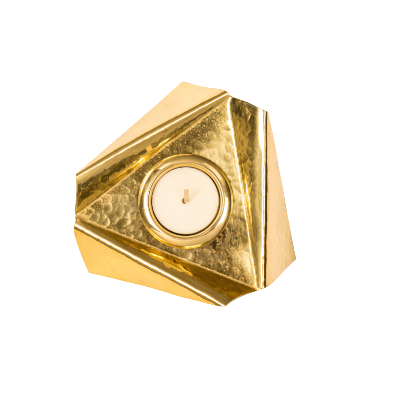 Origami Tealight - Brass