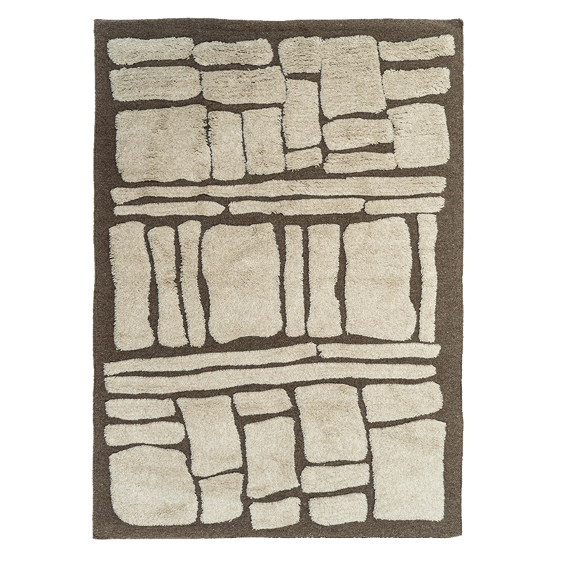 Burnt Sienna Hand-Tufted Wool Rug