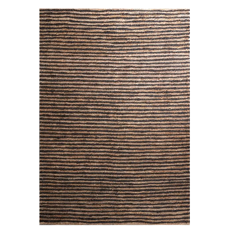 Hemp Hand Woven Rug _ Dual Stripes