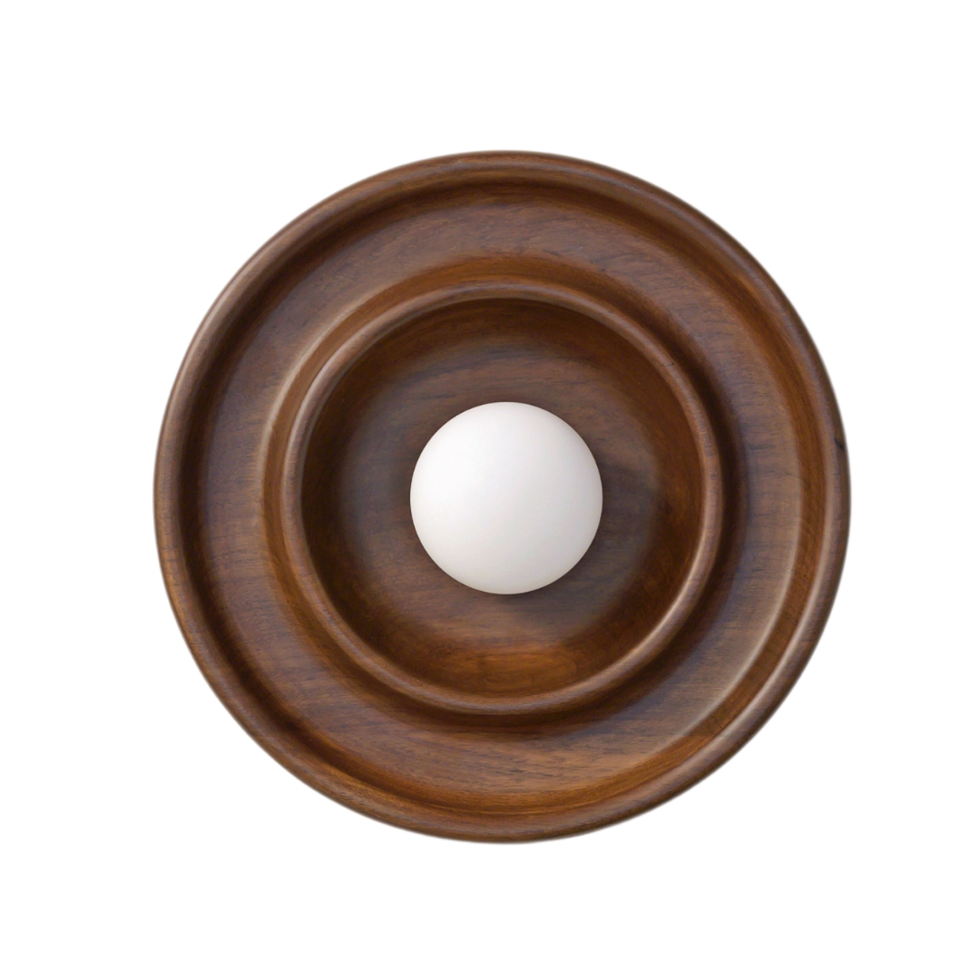 Discus Wall Light - Teak Wood