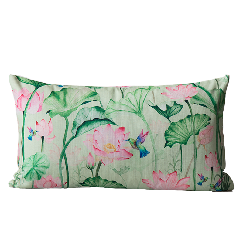 Lotus Forest Print - Lumbar