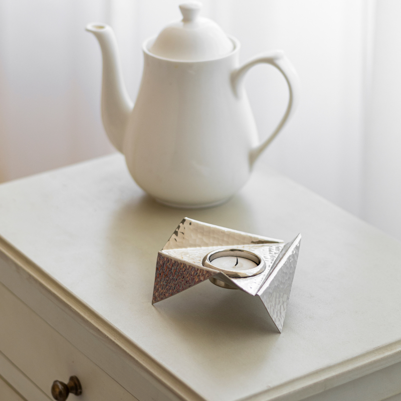 Origami Tealight - Chrome