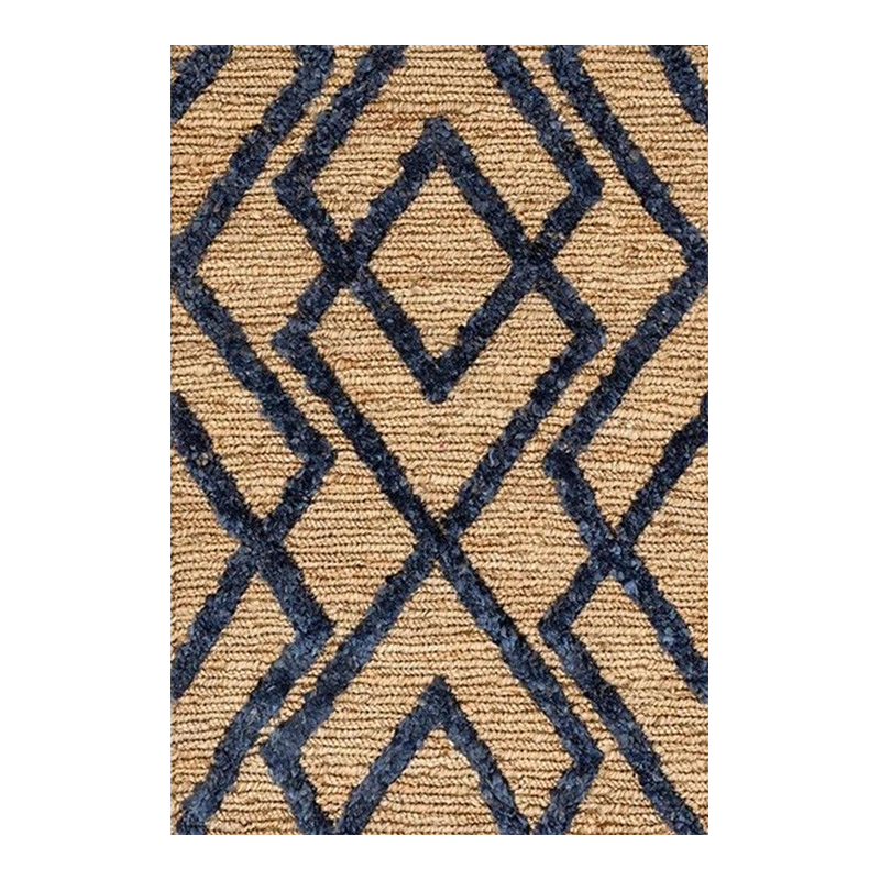 Hemp Handwoven Rug _ Wales Navy Blue