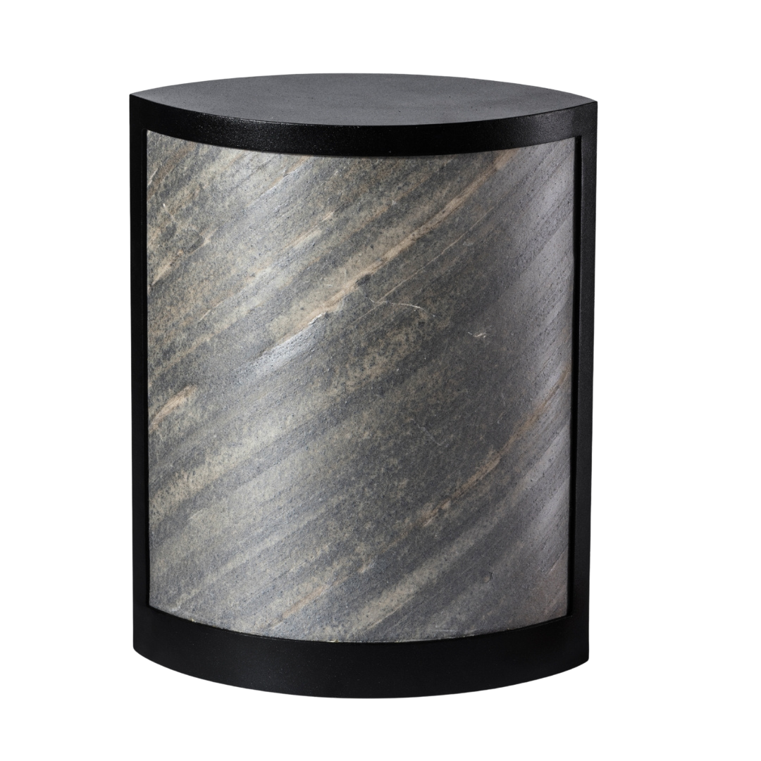 Iris Table Lamp - Ocean Black Stone