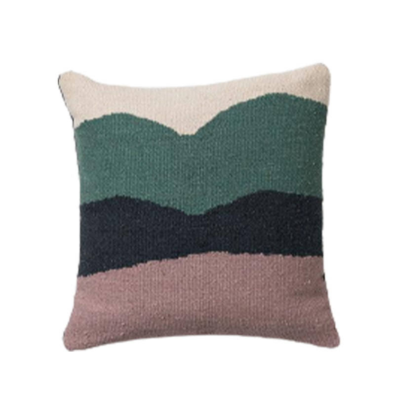 Cotton Handwoven Cushion Cover- Wave