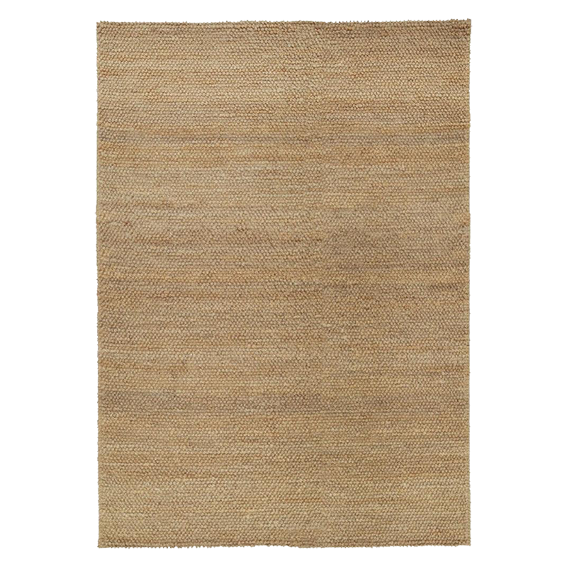 Hemp Hand Woven Rug: Natural Loop
