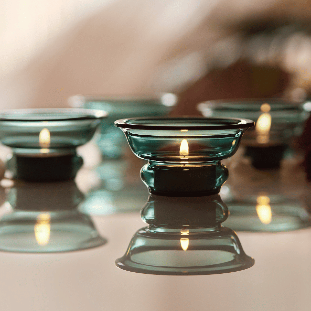 Kanak Teal votive (Set of 2)