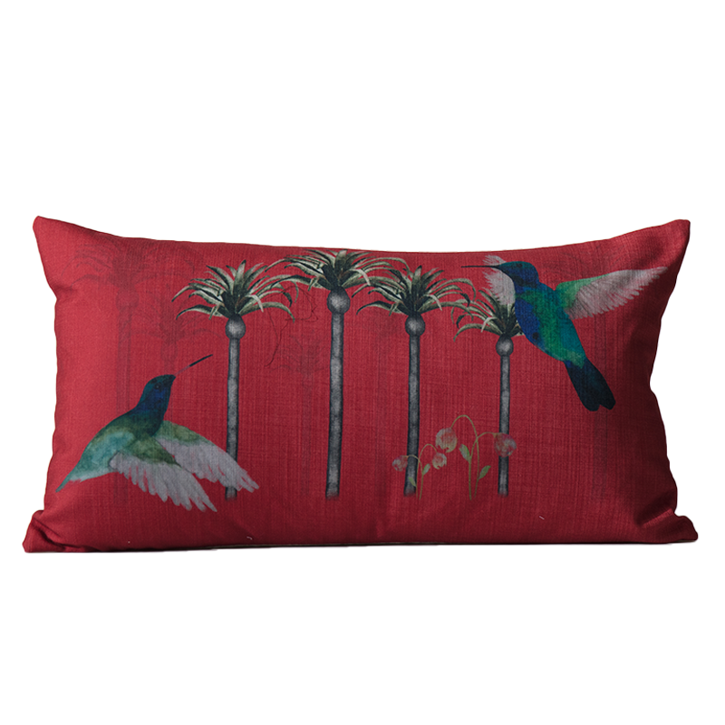 Crimson Palm Hummingbird Print