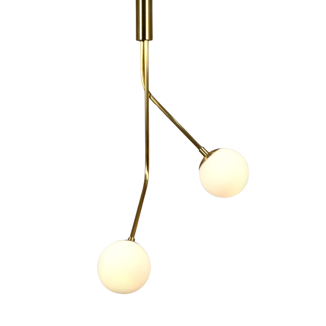 Rhythm Two Glass Globe Pendant