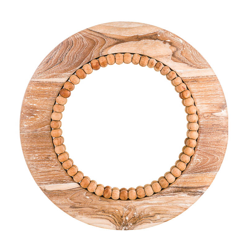 Earthy Round Mirror