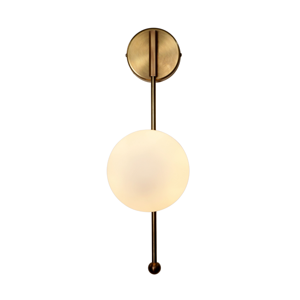 Drop Wall Sconce Two Glass Globe