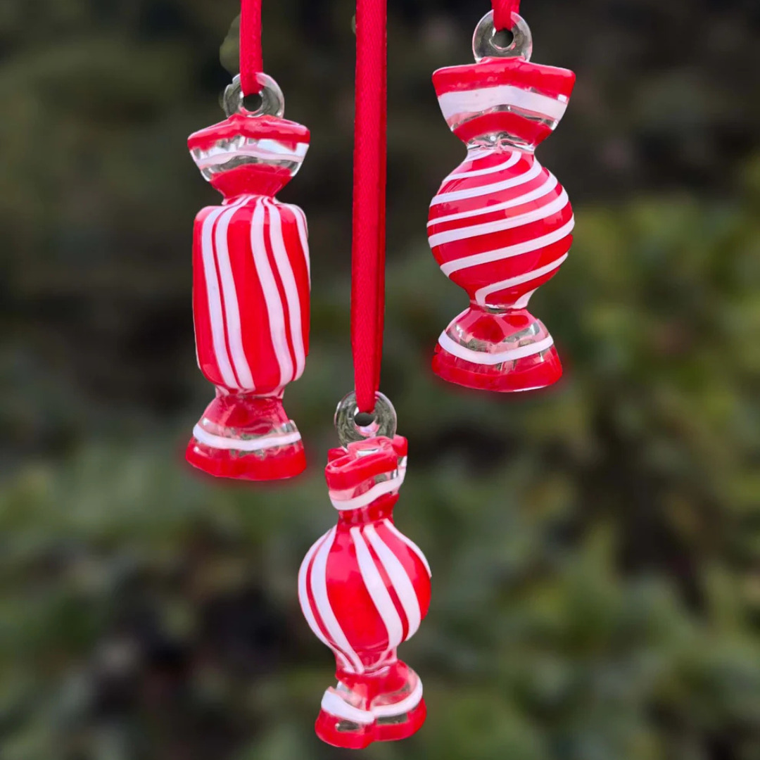 Christmas Ornaments ~ Toffees ~ set of 3