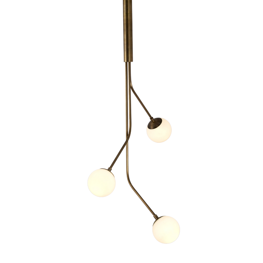 Rhythm Three Glass Globe Pendant