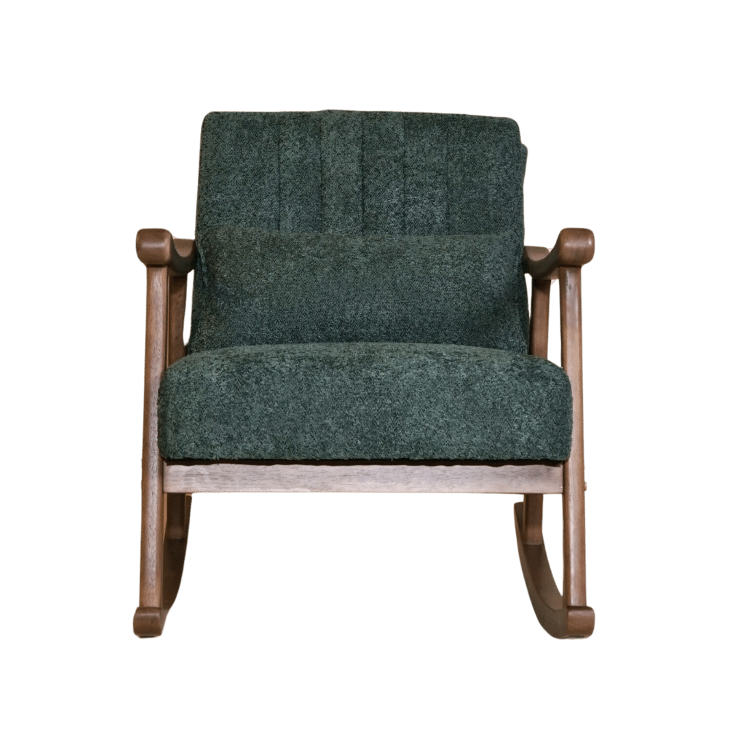 Astra Bouclé Rocking Chair - Green